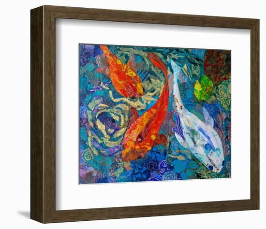 3 Koi-null-Framed Art Print