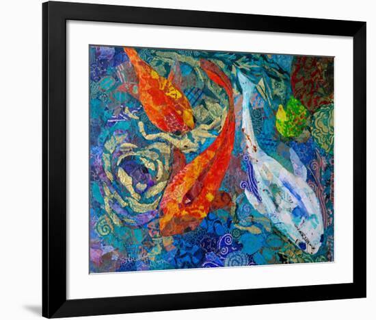 3 Koi-null-Framed Art Print