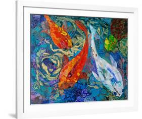 3 Koi-null-Framed Art Print