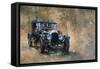 3 Litre Bentley at Cottesbrooke-Peter Miller-Framed Stretched Canvas