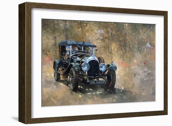 3 Litre Bentley at Cottesbrooke-Peter Miller-Framed Giclee Print