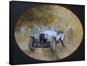 3 Litre Bentley at Kelmarsh-Peter Miller-Framed Stretched Canvas