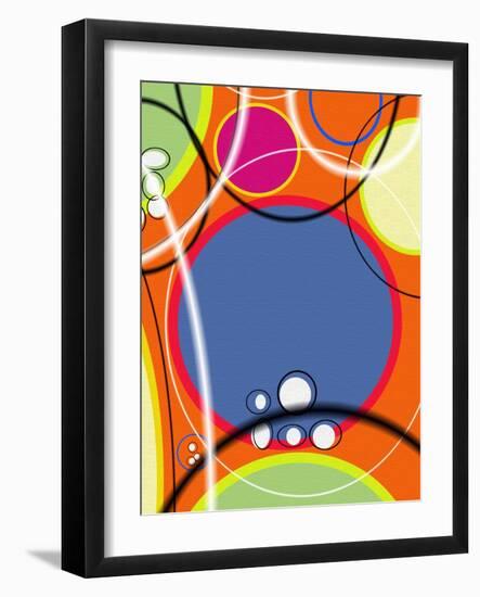 3 of 6 Abstract Art Retro Funk-Ricki Mountain-Framed Art Print