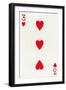 3 of Hearts from a deck of Goodall & Son Ltd. playing cards, c1940-Unknown-Framed Giclee Print
