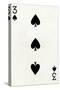 3 of Spades from a deck of Goodall & Son Ltd. playing cards, c1940-Unknown-Stretched Canvas