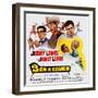 3 on a Couch, (Aka Three on a Couch), from Left: Jerry Lewis, Janet Leigh, 1966-null-Framed Art Print