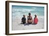 3 On The Beach-Audrey-Framed Giclee Print