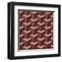 3 Part Tumbling Block (Red)-Susan Clickner-Framed Giclee Print