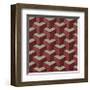 3 Part Tumbling Block (Red)-Susan Clickner-Framed Giclee Print