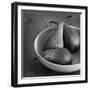 3 Pears in a Bowl BW-Tom Quartermaine-Framed Giclee Print