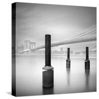 3 Postes en Brooklyn Bridge-Moises Levy-Stretched Canvas