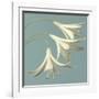 3 Snowdrops on Blue-Tom Quartermaine-Framed Giclee Print