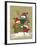 3 Snowmen Wearing Scarves and Jackets 1 Holding a Broom-Beverly Johnston-Framed Giclee Print