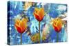 3 Tulips-Ata Alishahi-Stretched Canvas