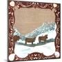 3 Vaches dans la Neige-Nathalie Renzacci-Mounted Art Print