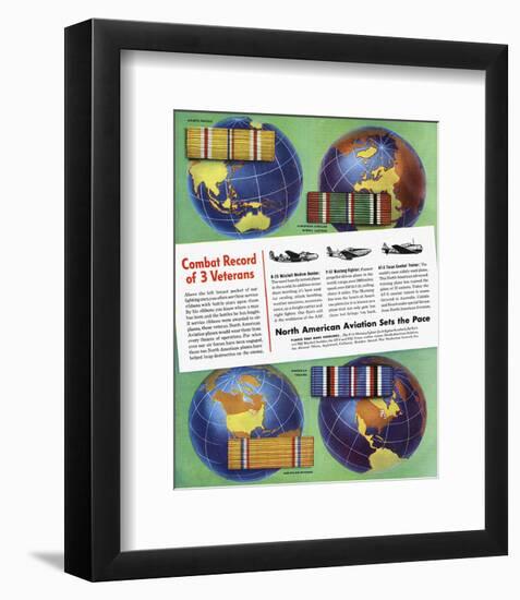 3 Veterans North American ad-null-Framed Art Print