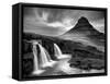 3 Waterfalls BW-Moises Levy-Framed Stretched Canvas