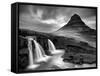 3 Waterfalls BW-Moises Levy-Framed Stretched Canvas