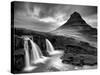 3 Waterfalls BW-Moises Levy-Stretched Canvas