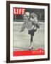 3-yr old Helen Ann Rousselle Skating at Rockefeller Center Ice Rink, January 16, 1950-George Silk-Framed Photographic Print