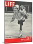 3-yr old Helen Ann Rousselle Skating at Rockefeller Center Ice Rink, January 16, 1950-George Silk-Mounted Photographic Print