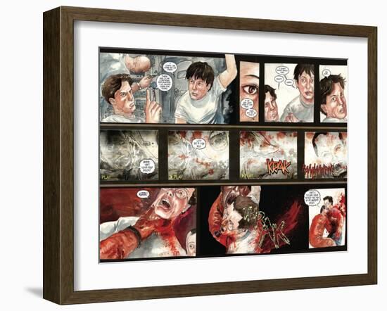 30 Days of Night: Three Tales - Page Spread with Panels-Milx-Framed Art Print