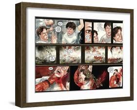 30 Days of Night: Three Tales - Page Spread with Panels-Milx-Framed Art Print