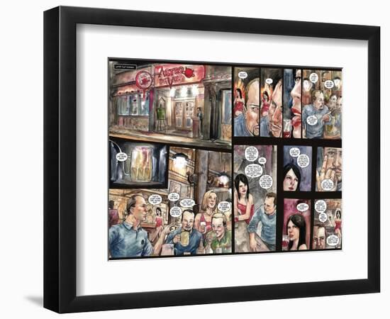 30 Days of Night: Three Tales - Page Spread with Panels-Milx-Framed Art Print