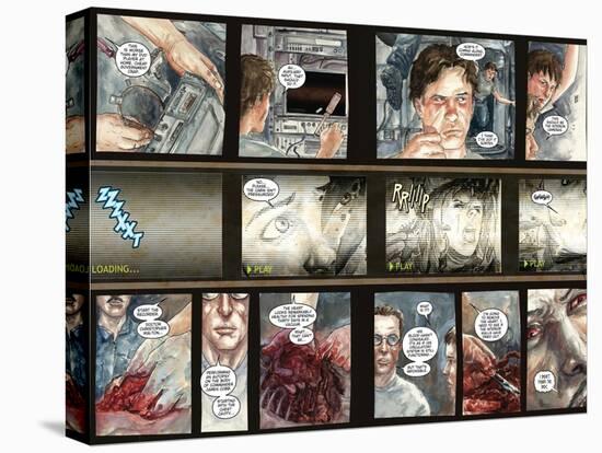 30 Days of Night: Three Tales - Page Spread with Panels-Milx-Stretched Canvas