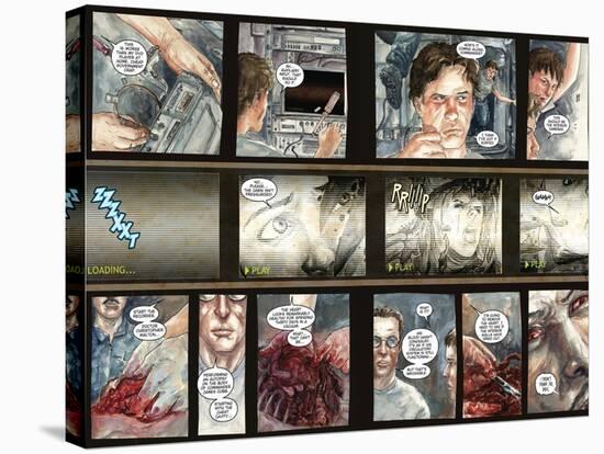30 Days of Night: Three Tales - Page Spread with Panels-Milx-Stretched Canvas