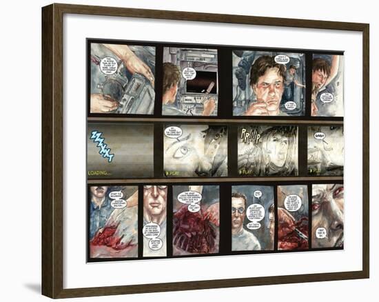 30 Days of Night: Three Tales - Page Spread with Panels-Milx-Framed Art Print