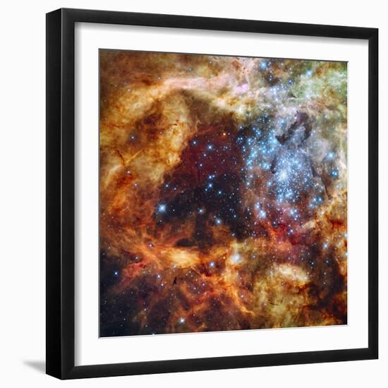 30 Doradus in Ultraviolet, Visible, and Red Light-null-Framed Premium Photographic Print