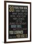 30 Years From Now (Colorful) Motivational ArtPoster-null-Framed Art Print