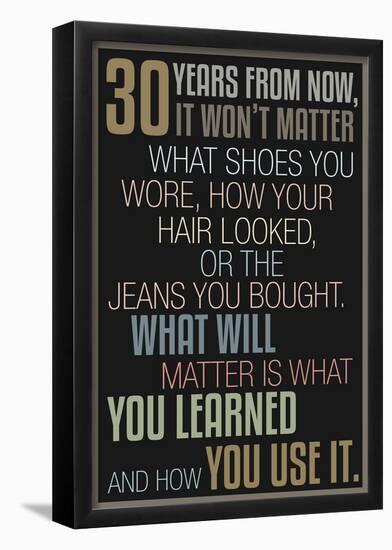 30 Years From Now (Colorful)-null-Framed Poster