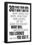 30 Years From Now (White) Motivational-null-Framed Poster