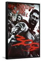 300 Movie (Leonidas & Spartans, Tonight We Dine in Hell!)-null-Framed Poster