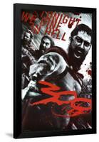 300 Movie (Leonidas & Spartans, Tonight We Dine in Hell!)-null-Framed Poster