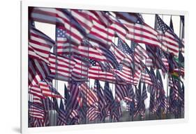 3000 US Flags for 9/11-Joseph Sohm-Framed Photographic Print