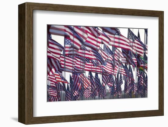 3000 US Flags for 9/11-Joseph Sohm-Framed Photographic Print