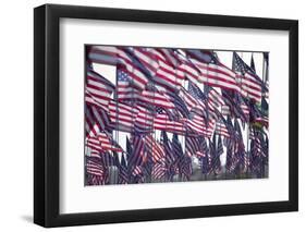 3000 US Flags for 9/11-Joseph Sohm-Framed Photographic Print