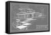 301 Cypress Dr. Grayline - Inverse-Larry Hunter-Framed Stretched Canvas