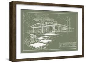 301 Cypress Dr. Moss - Inverse-Larry Hunter-Framed Giclee Print