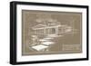 301 Cypress Dr. Sepia - Inverse-Larry Hunter-Framed Giclee Print