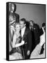 30th Annual Academy Awards, 1957. Joanne Woodward "The Three Faces of Eve" And Paul Newman-null-Framed Stretched Canvas