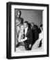 30th Annual Academy Awards, 1957. Joanne Woodward "The Three Faces of Eve" And Paul Newman-null-Framed Premium Photographic Print