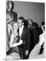 30th Annual Academy Awards, 1957. Joanne Woodward "The Three Faces of Eve" And Paul Newman-null-Mounted Photographic Print