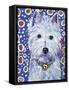 315A - Mad Westie-MADdogART-Framed Stretched Canvas