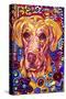 321 - Yellow Dog 2-MADdogART-Stretched Canvas