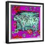 322 - Cosmic Green Cow-MADdogART-Framed Giclee Print