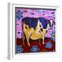 323 - Pink Cow-MADdogART-Framed Giclee Print